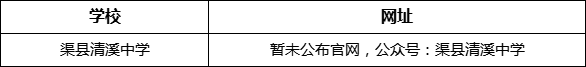 達州市渠縣清溪中學網(wǎng)址是什么？