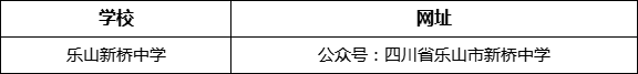 樂山市樂山新橋中學網址是什么？