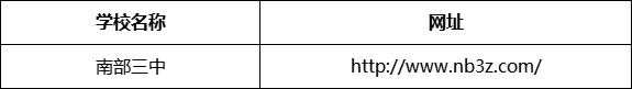 南充市南部三中（南部縣職業(yè)技術(shù)學(xué)校）網(wǎng)址是什么？