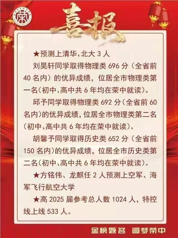 2026年自貢市四川省榮縣中學校升學率怎么樣？