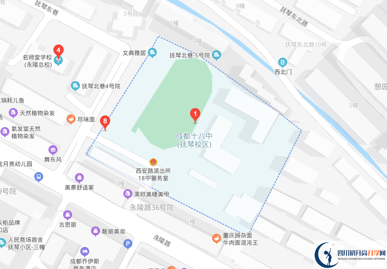 成都十八中學校地址在哪里？