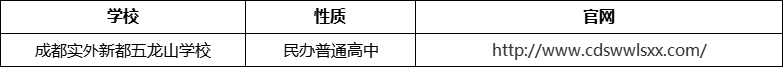 成都市成都實(shí)外新都五龍山學(xué)校官網(wǎng)、網(wǎng)址、官方網(wǎng)站