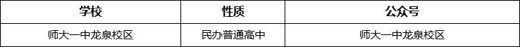 成都市師大一中龍泉校區(qū)官網(wǎng)、網(wǎng)址、官方網(wǎng)站