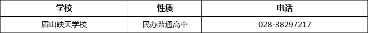 眉山市眉山映天學校2022年招辦電話、招生電話是多少？